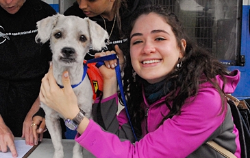 Gal with Dog